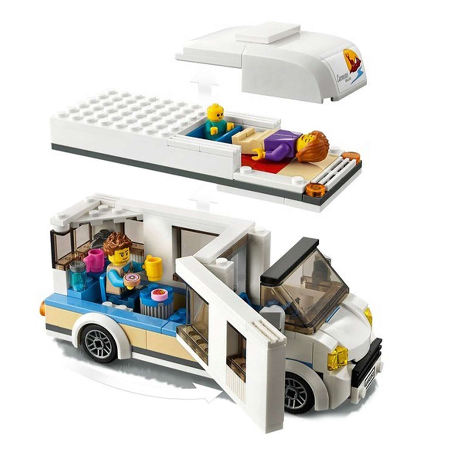 Конструтор LEGO City LEGO 60283 Дом на колесах для отдыха - фото 4
