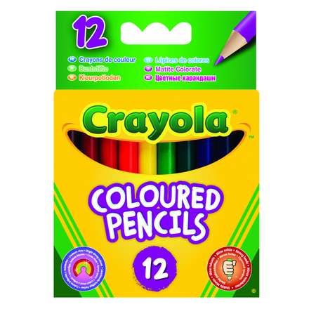 Карандаши цветные Crayola короткие 12 шт