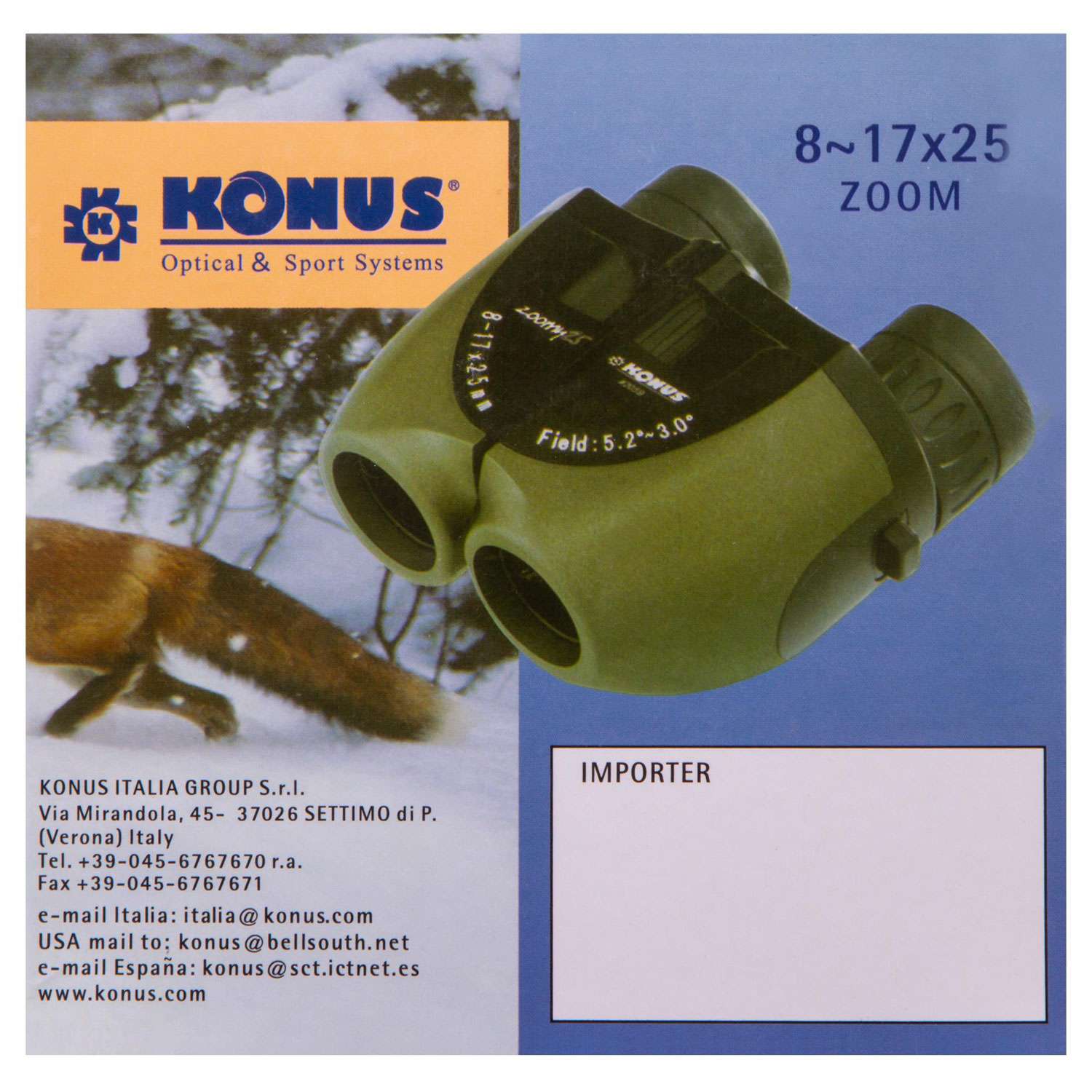Бинокль Konus Zoomy-25 8–17x25 - фото 14
