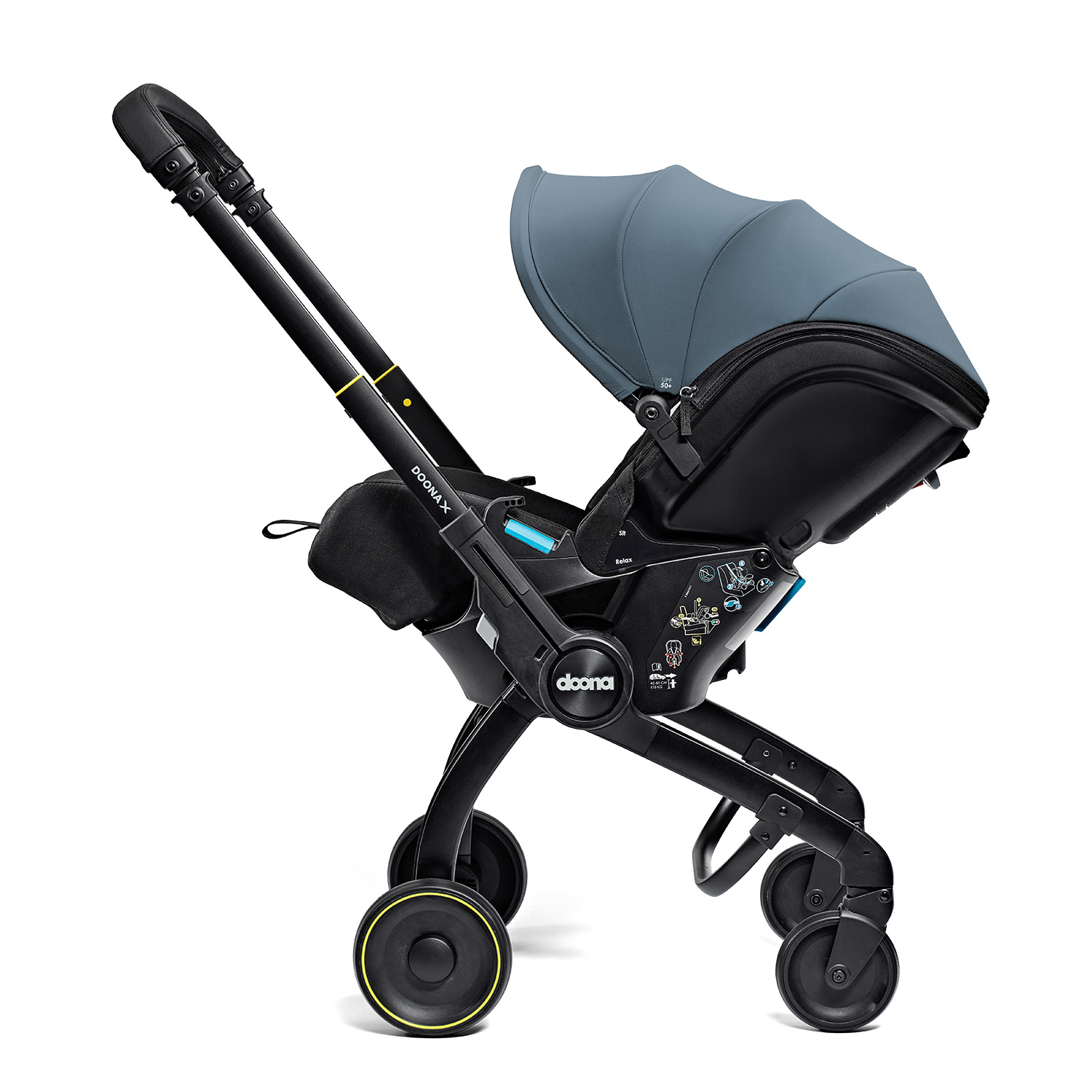 Автокресло Doona X Ocean Blue Isofix 0 (0 -13 кг) - фото 16