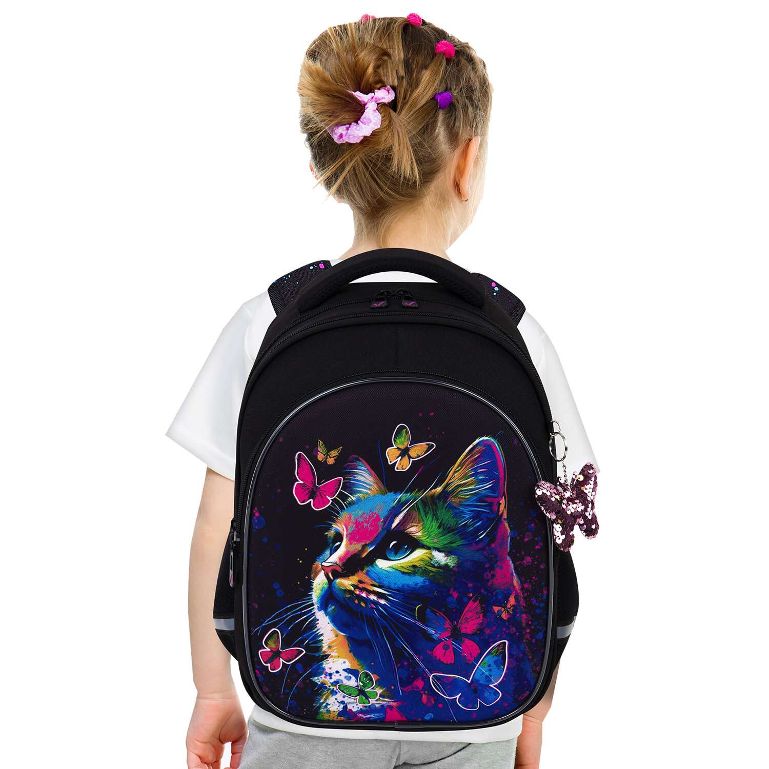 Рюкзак школьный Brauberg для девочки детский в 1 класс - фото 2