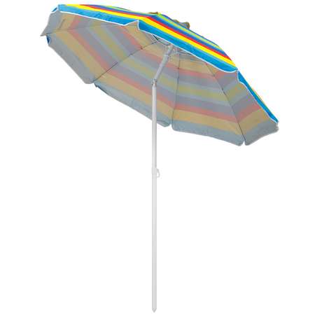 Зонт пляжный BABY STYLE солнцезащитный большой садовый с клапаном 2.2 м с наклоном Премиум Oxford