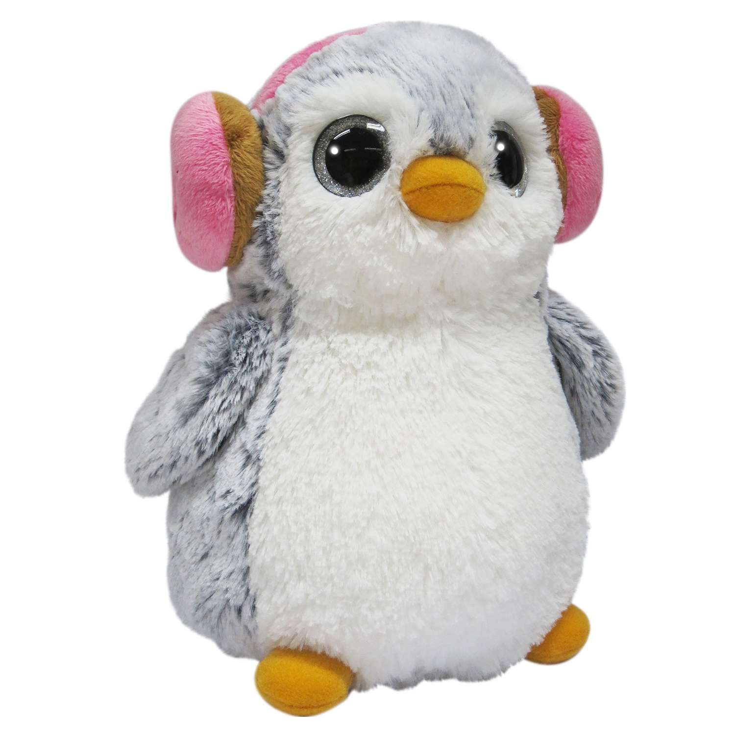 Игрушка мягкая Aurora Пингвин в наушниках 161476D - фото 1