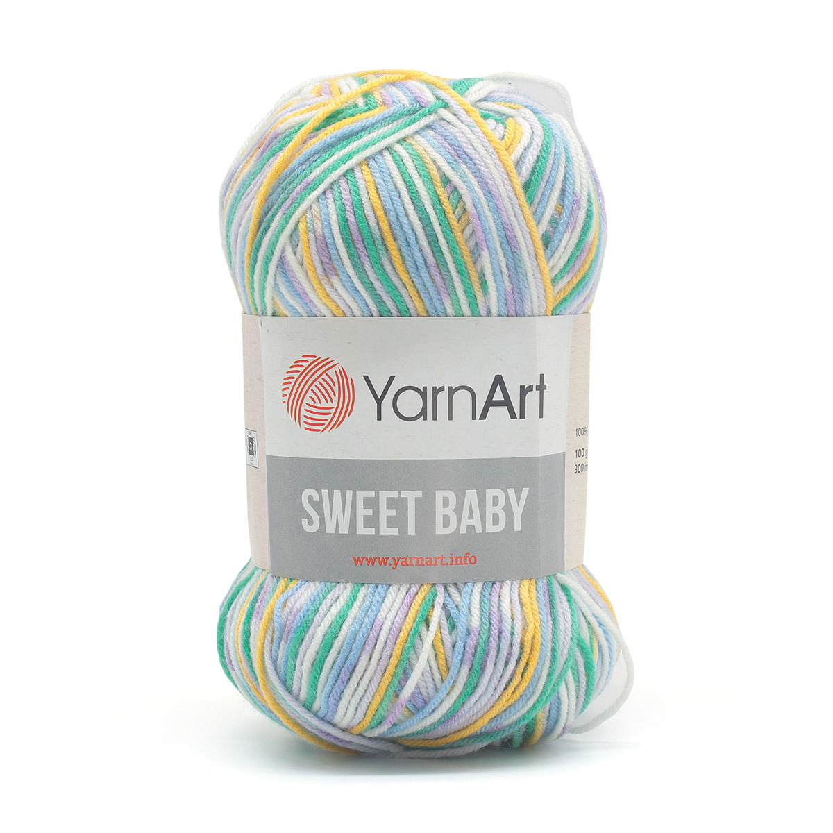 Пряжа для вязания YarnArt Sweet Baby 100 гр 300 м акрил тонкая детская 5 мотков цвет 913 - фото 2