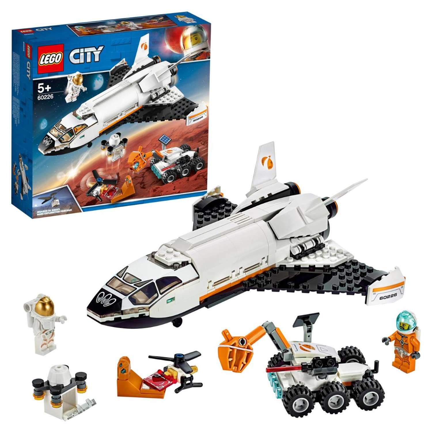 Конструктор LEGO City Space Port Шаттл для исследований Марса 60226 - фото 1