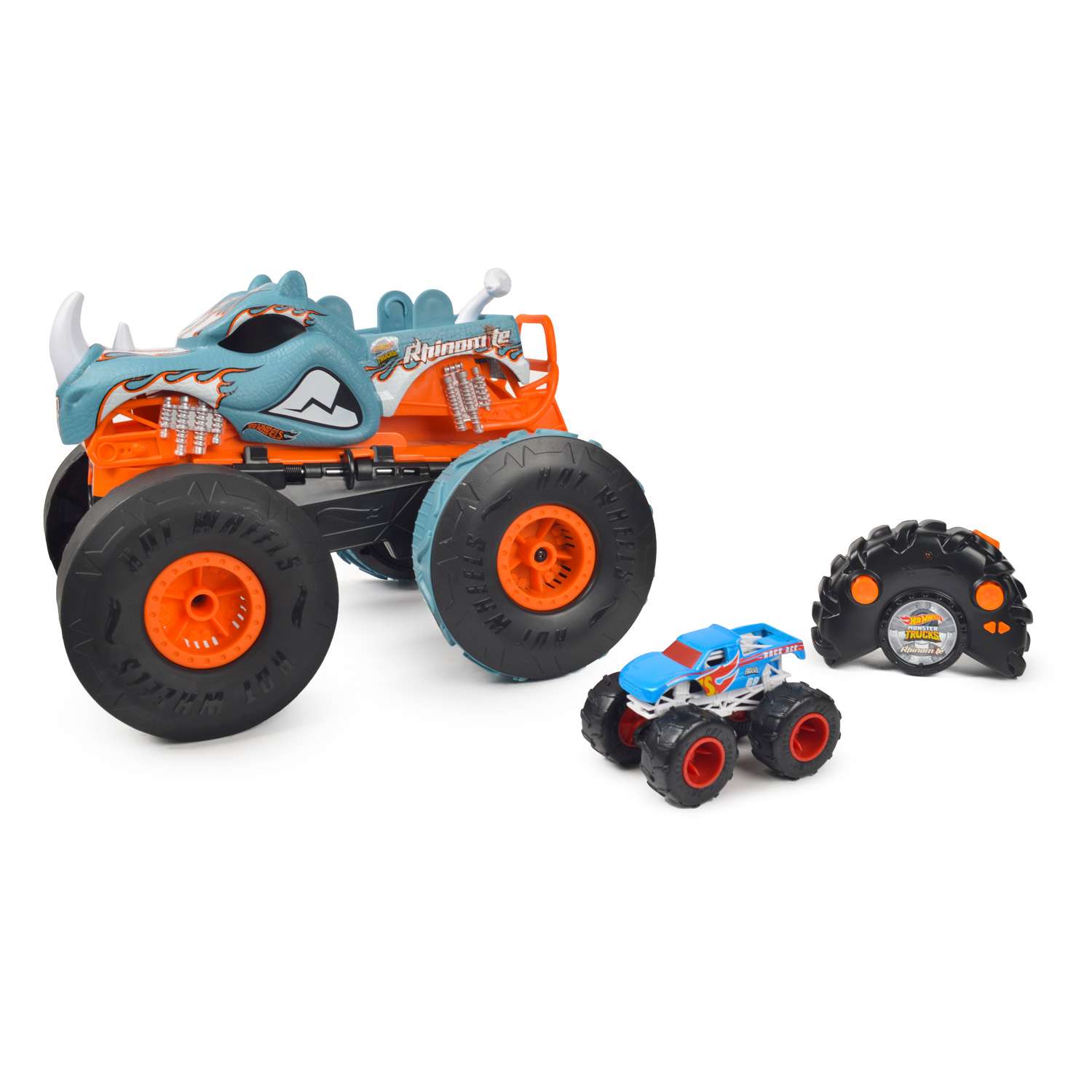 Набор Hot Wheels Р/У Monster Trucks Rhinomite 2в1 HPK27 - фото 1