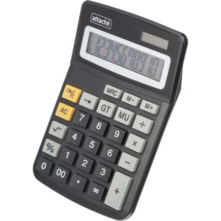 Калькулятор Attache настольный компактный 12ти разрядный черный 1 шт