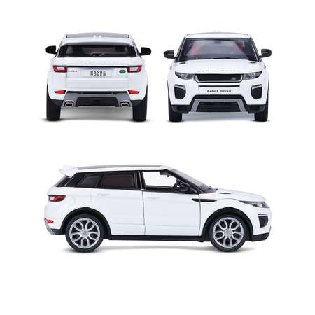 Машинка металлическая АВТОпанорама игрушка детская Range Rover Evoque 1:32 белый