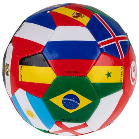 Футбольный мяч 1TOY 5 размер Флаги