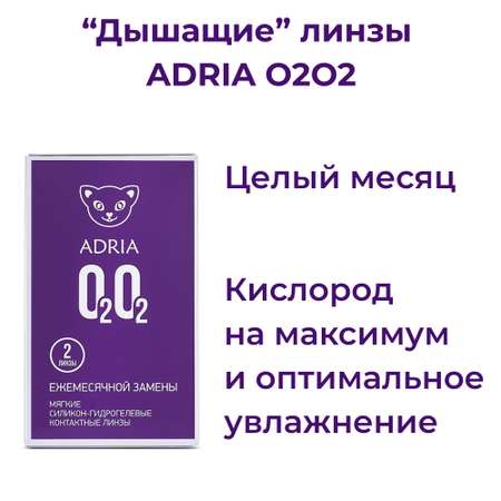 Контактные линзы ADRIA O2O2 2 линзы R 8.6 -1.50