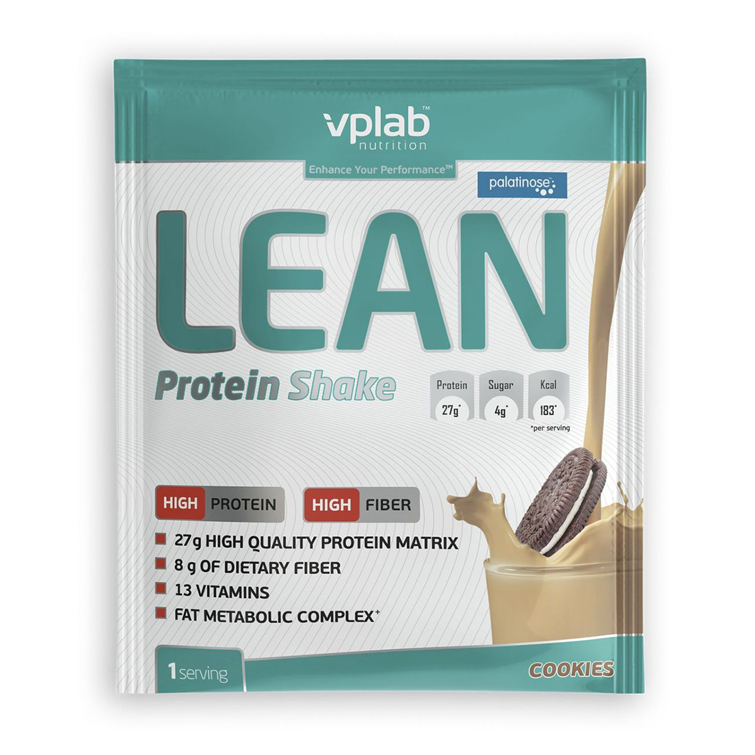 Протеин VPLAB Lean Protein Shake печенье-крем 50г - фото 1