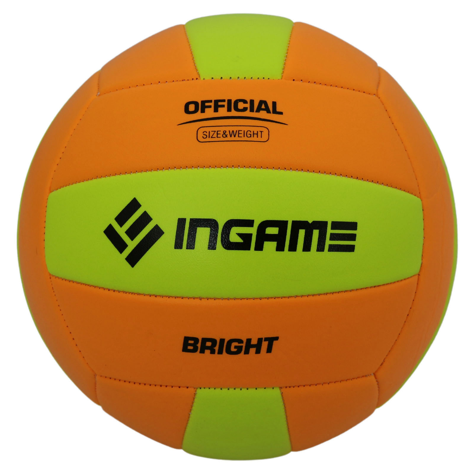 Мяч волейбольный InGame BRIGHT оранжево-желтый - фото 1
