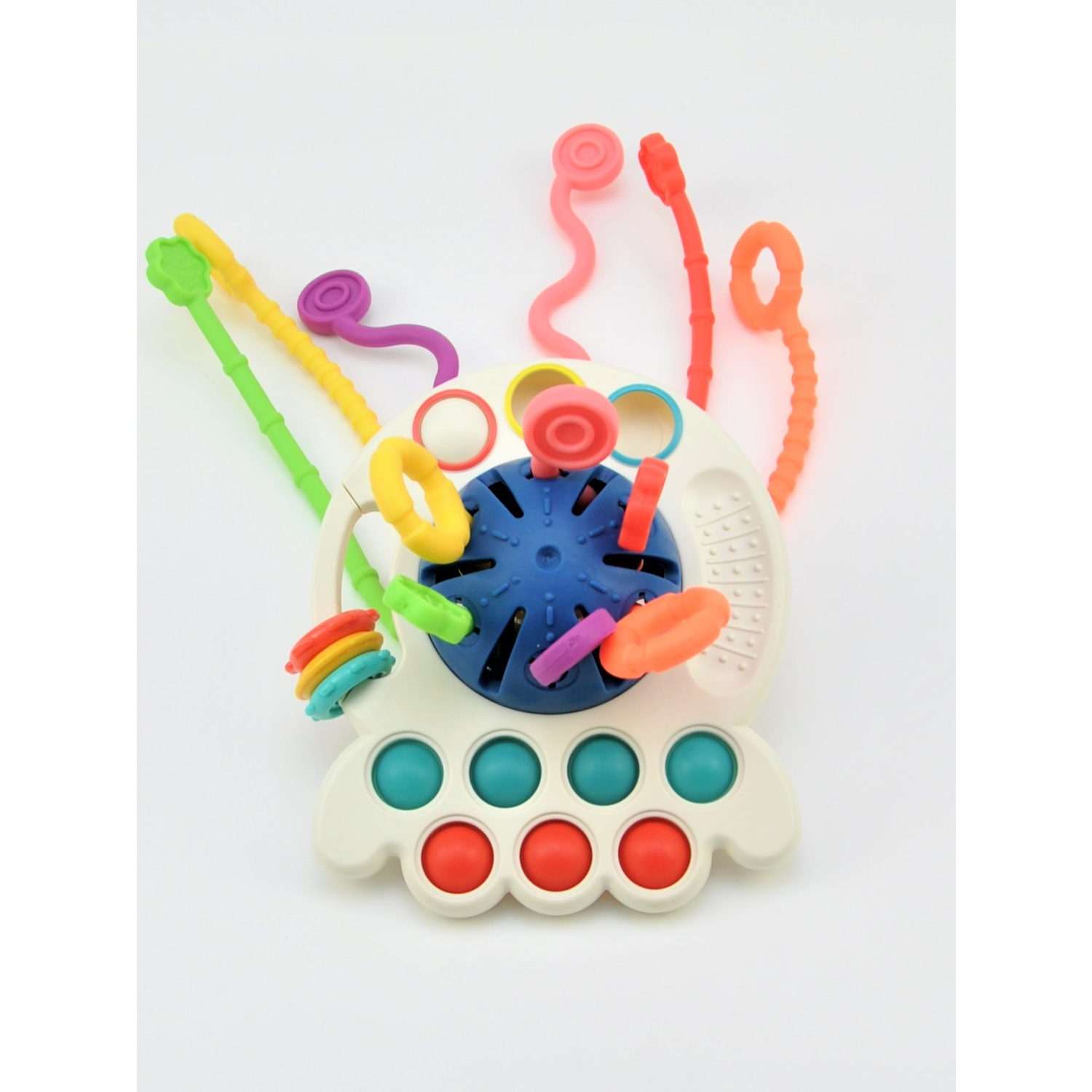 Развивающая игрушка GRACE HOUSE сенсорная погремушка тянучка для малышей - фото 7