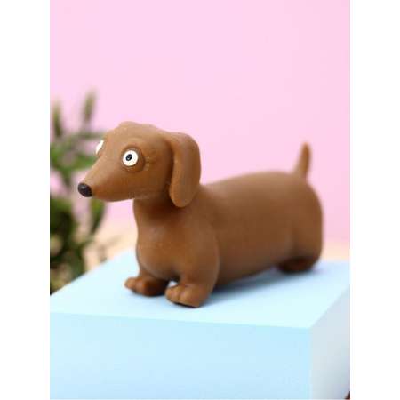 Мялка-антистресс iLikeGift Stretchy dachshund brown