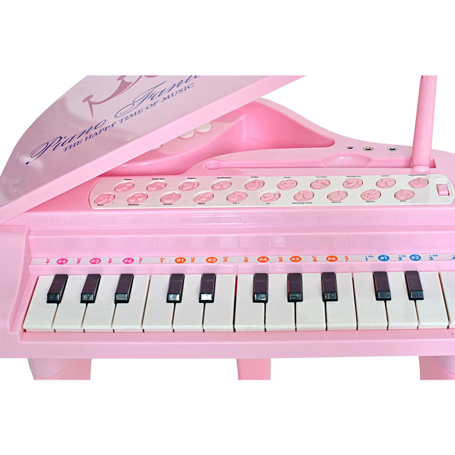 Музыкальный детский центр EVERFLO Рояль розовый HS0356829 - фото 8