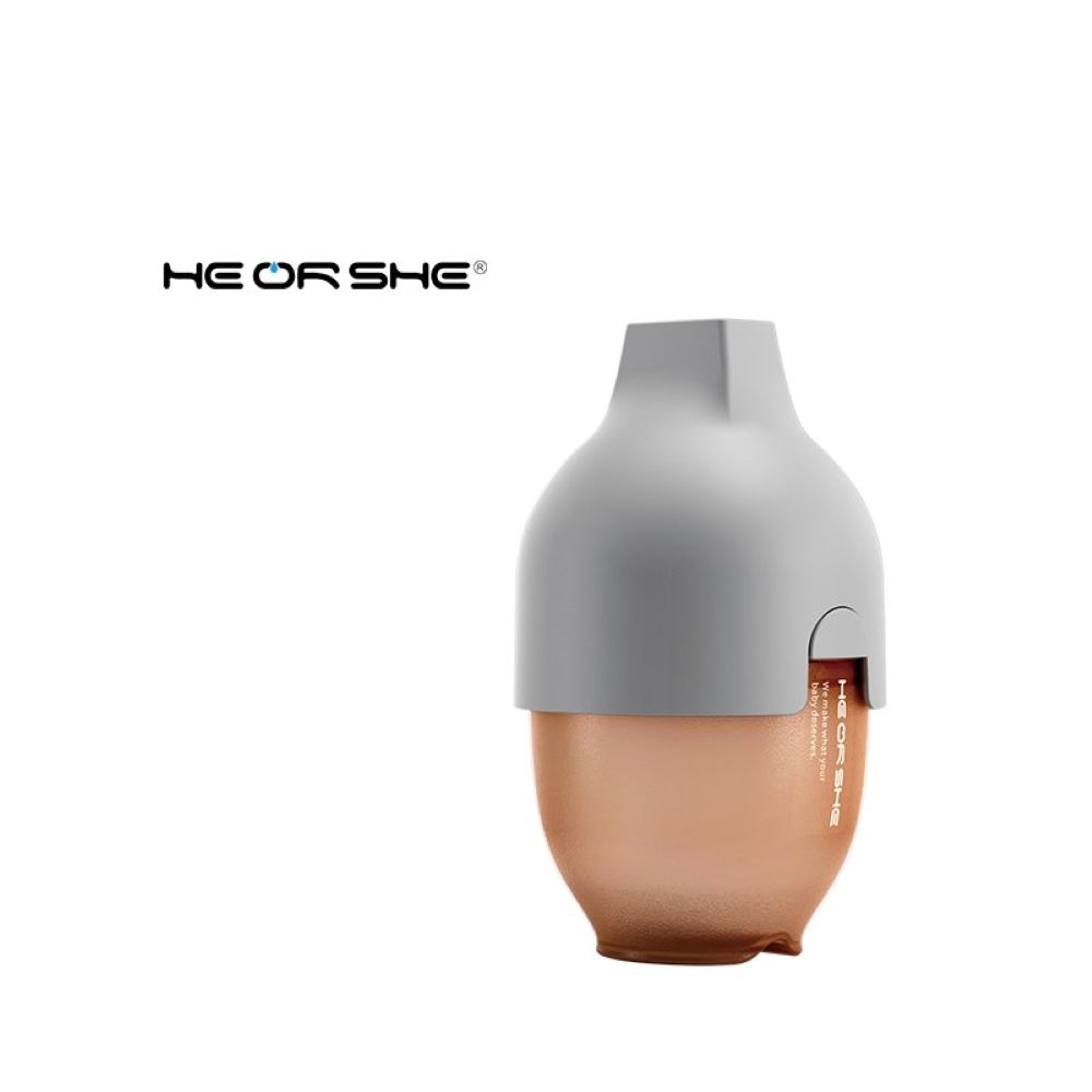 Бутылочка антиколиковая HEORSHE Ultra Wide Neck Baby Bottle 160 мл от 0 месяцев серая - фото 1