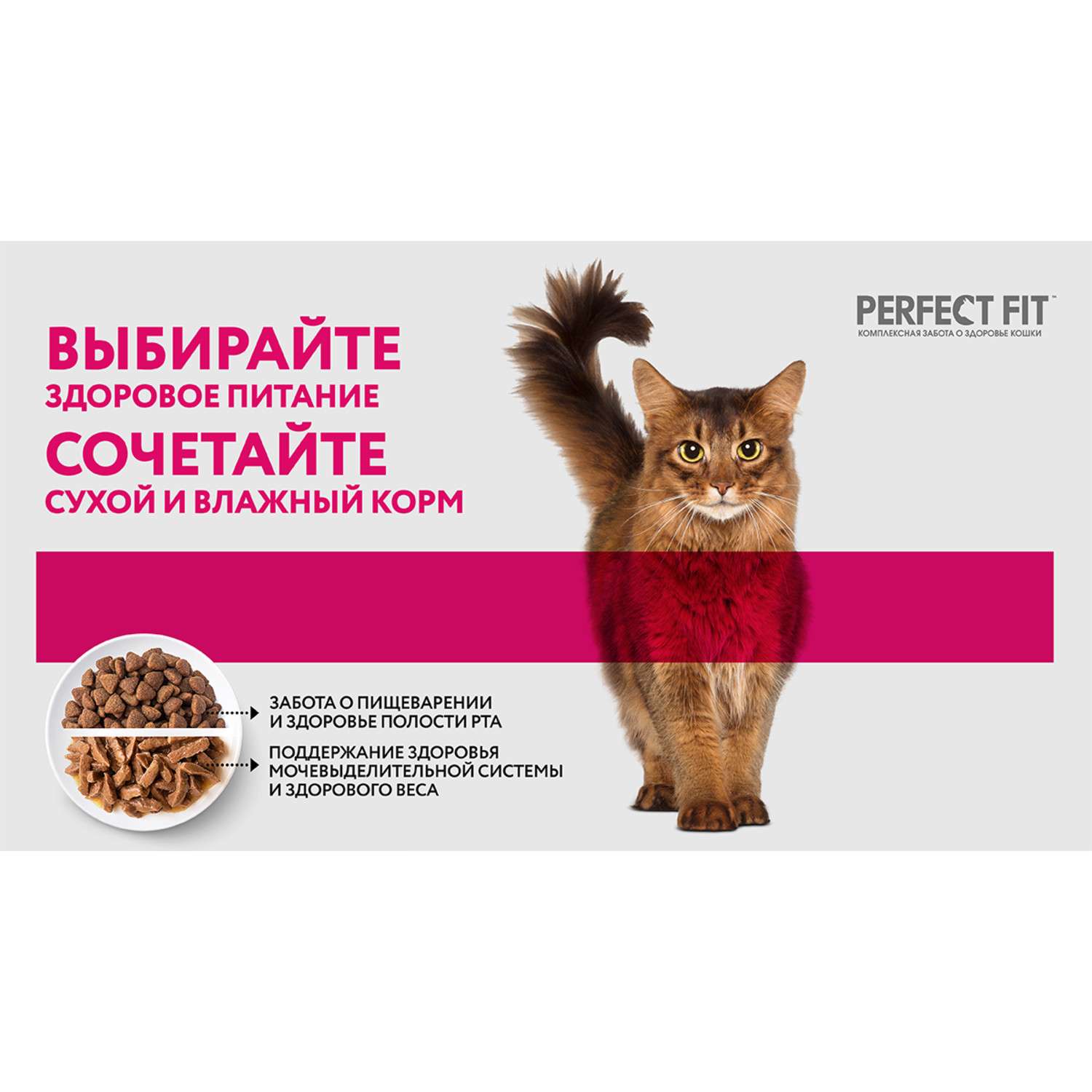 Корм для взрослых кошек PerfectFit для красивой шерсти и здоровой кожи с индейкой в соусе 75г - фото 7
