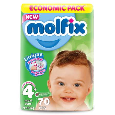 Подгузники Molfix Comfortfix 70 шт. 4