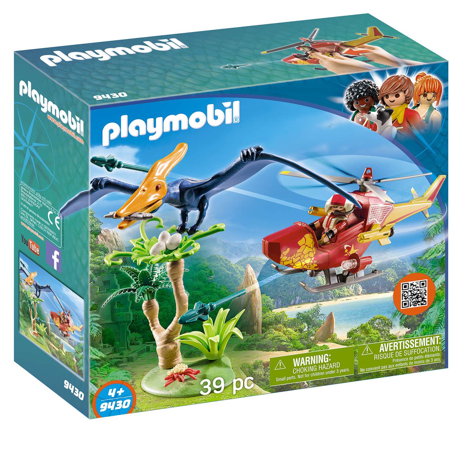 Конструктор Playmobil Динозавры Вертолет 9430pm - фото 2
