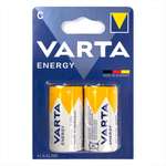 Батарейки Varta Energy LR14 C BL2 Alkaline 1.5V