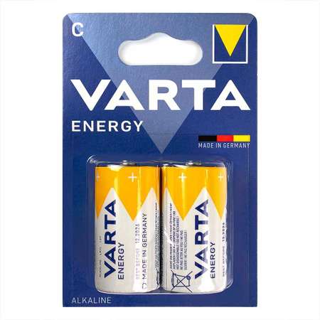 Батарейки Varta Energy LR14 C BL2 Alkaline 1.5V