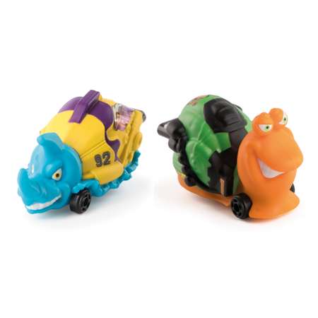 Набор Bugs Racings Гонка жуков Носорог и Улитка с 2машинками Синий-Зеленый K02BR006-2