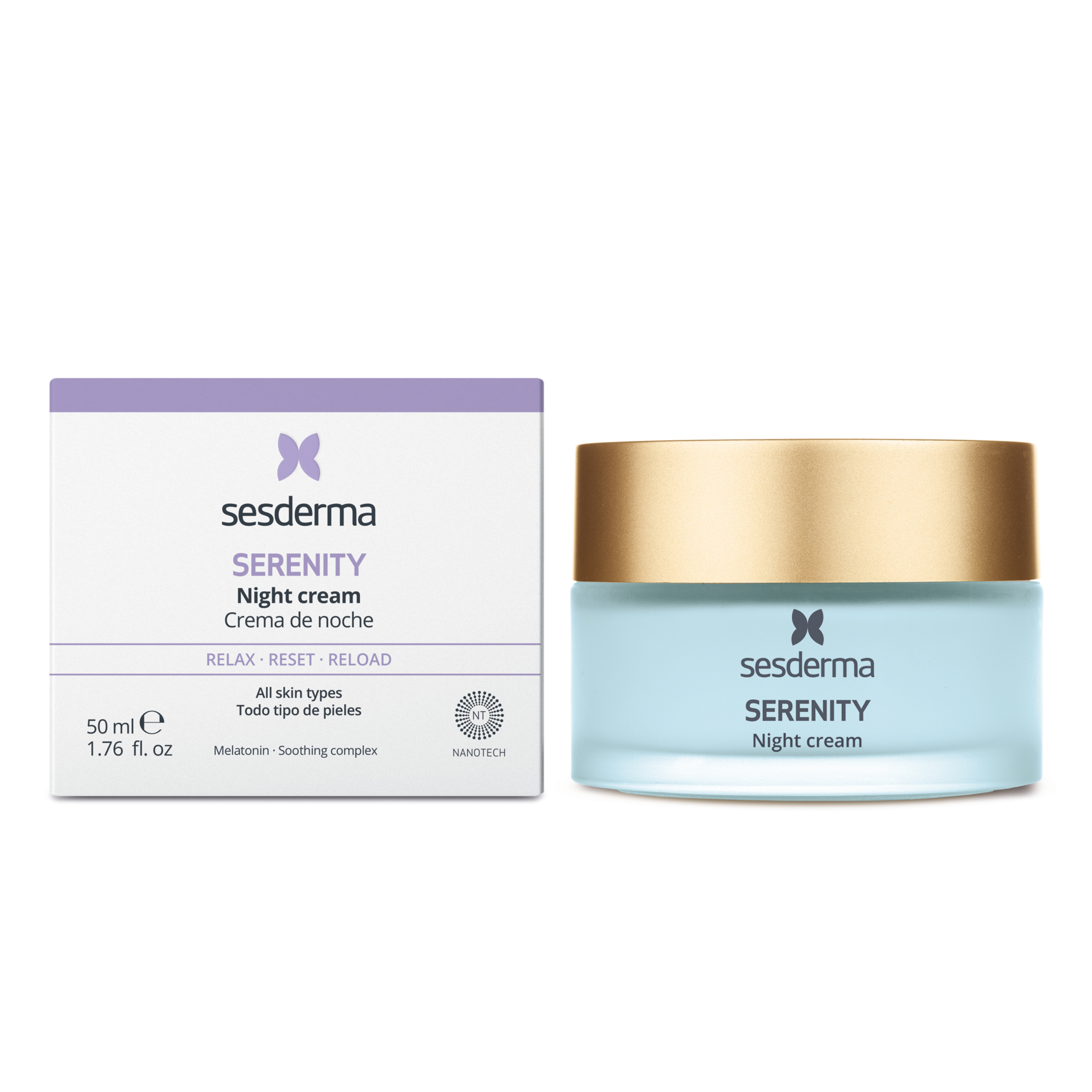 Крем ночной для лица 50 мл Sesderma SERENITY - фото 1