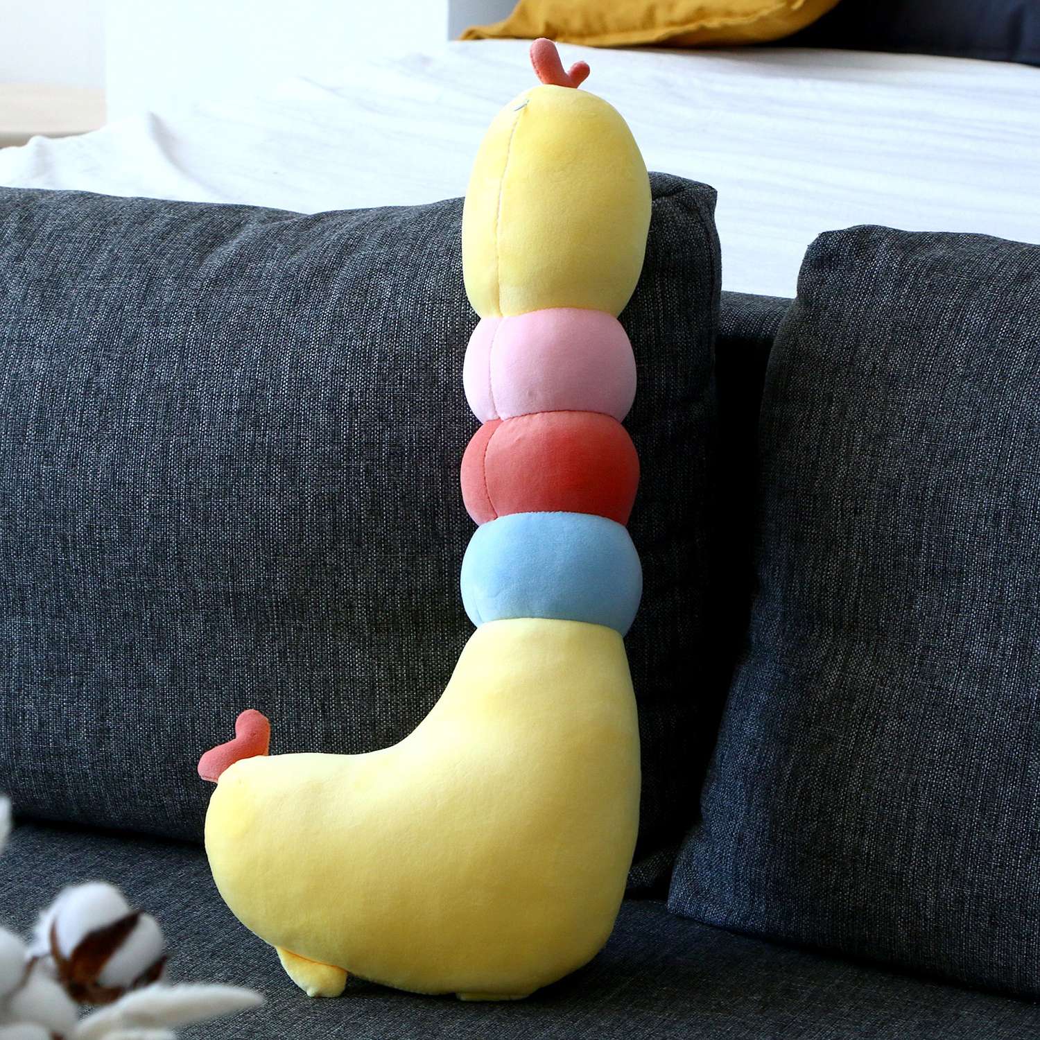 Мягкая игрушка Sima-Land подушка «Курочка» 60 см цвет жёлтый - фото 2