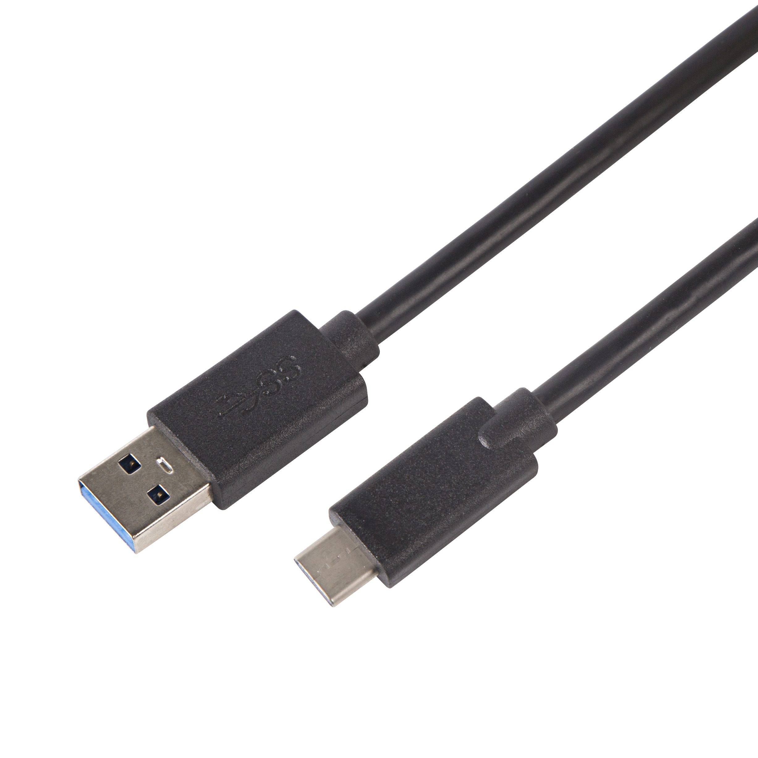 Кабель REXANT USB-A 3.0 - Type-C 3.1 3А 1 метр ПВХ черный