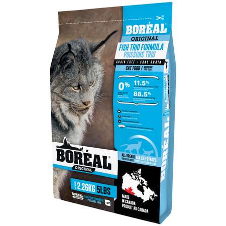 Корм для кошек Boreal Original с тремя видами рыбы 2.26кг