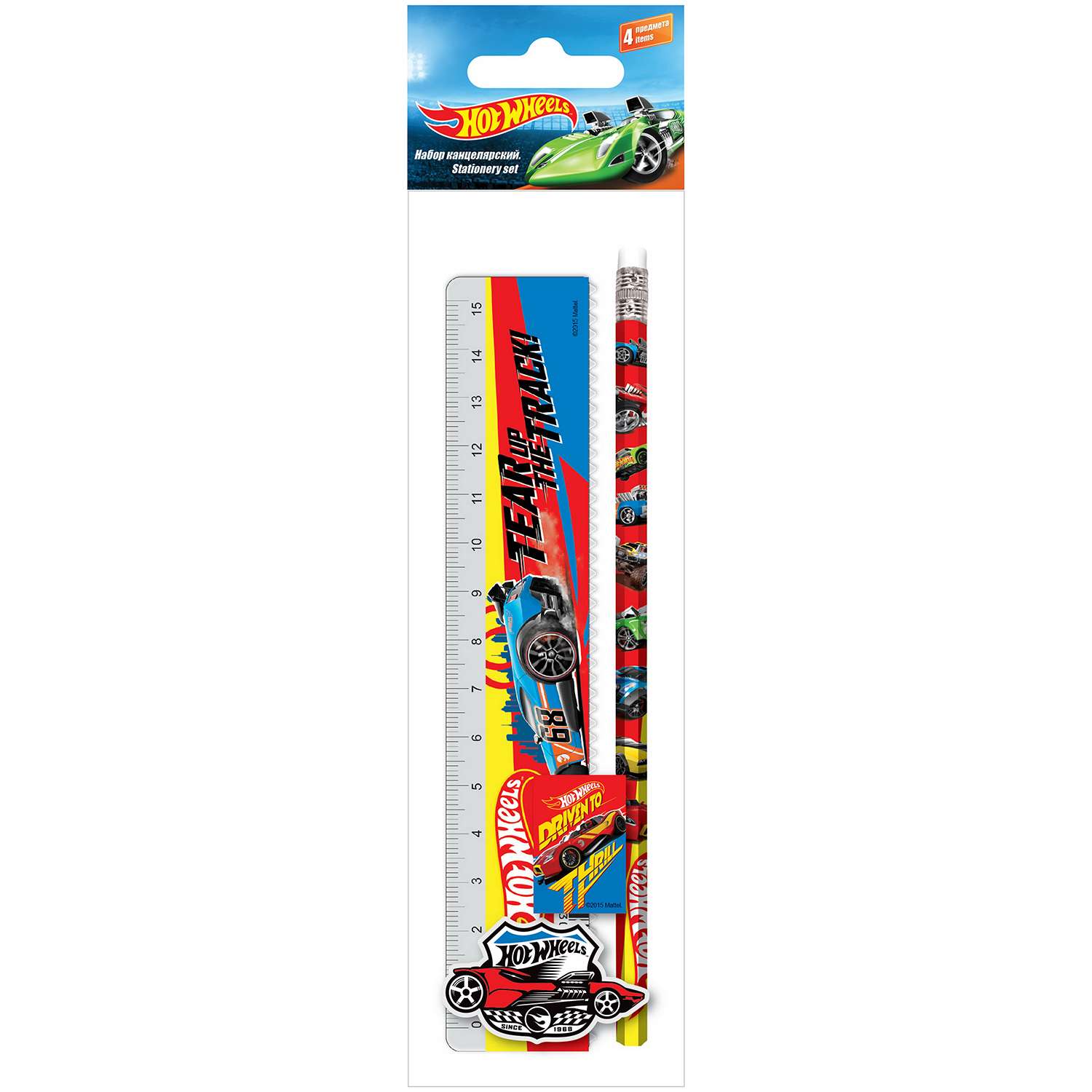 Набор канцелярский Kinderline Hot Wheels - фото 1