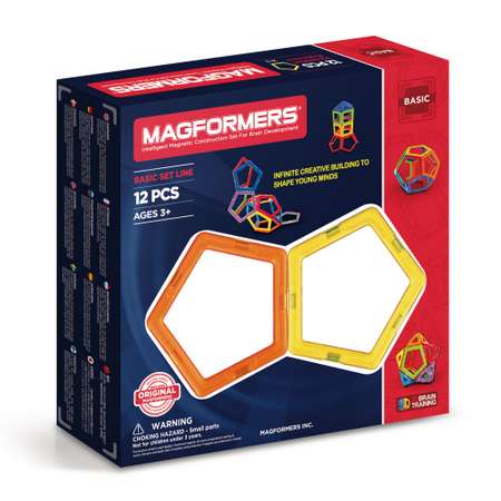 Магнитный конструктор MAGFORMERS Пятиугольники 12 деталей