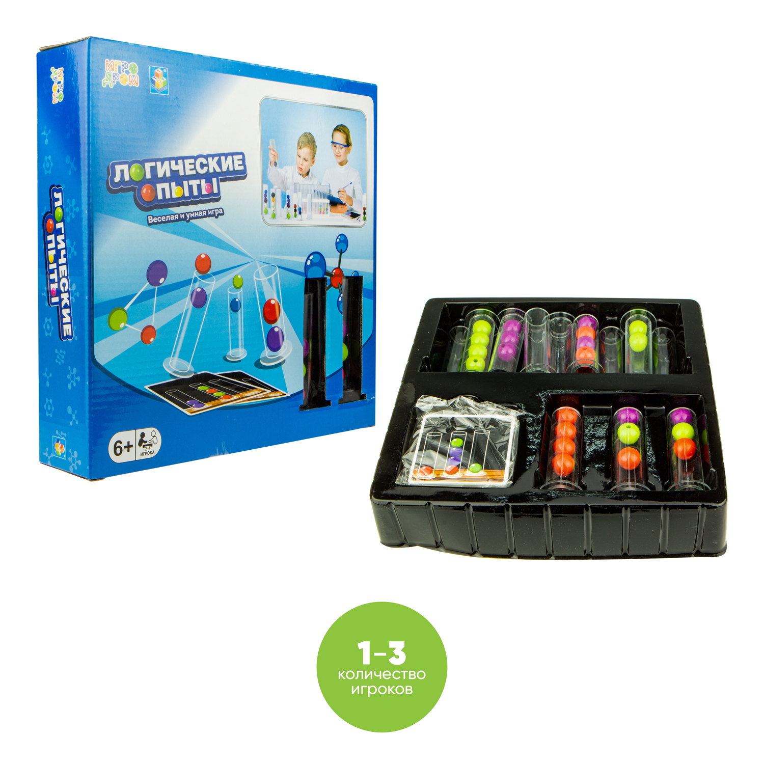 Игра настольная монтессори 1TOY Игродром Логические опыты - фото 5