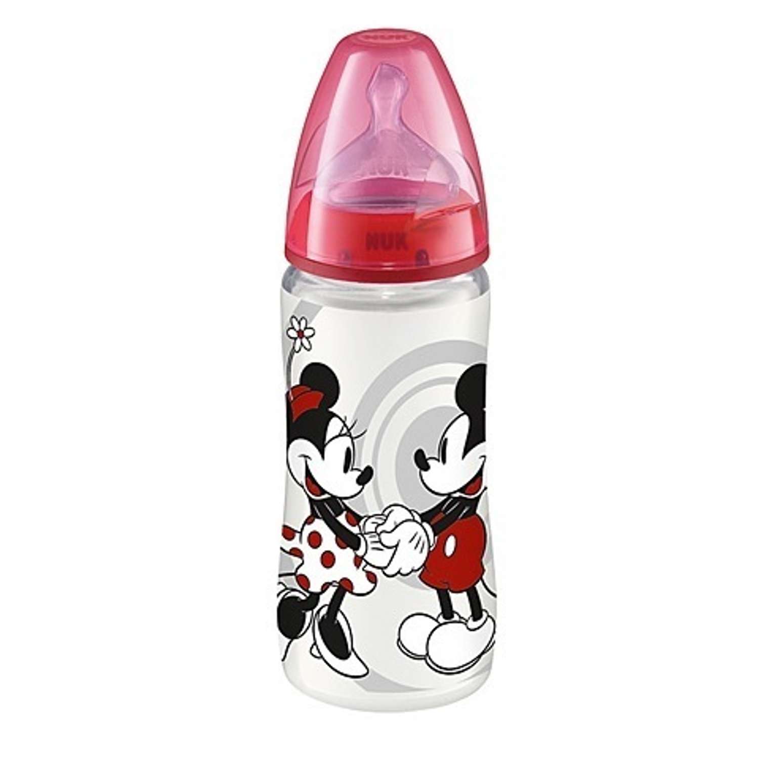 Бутылочка пластиковая Nuk Disney Микки 300 мл + соска силикон 6 мес+ в ассортименте - фото 2