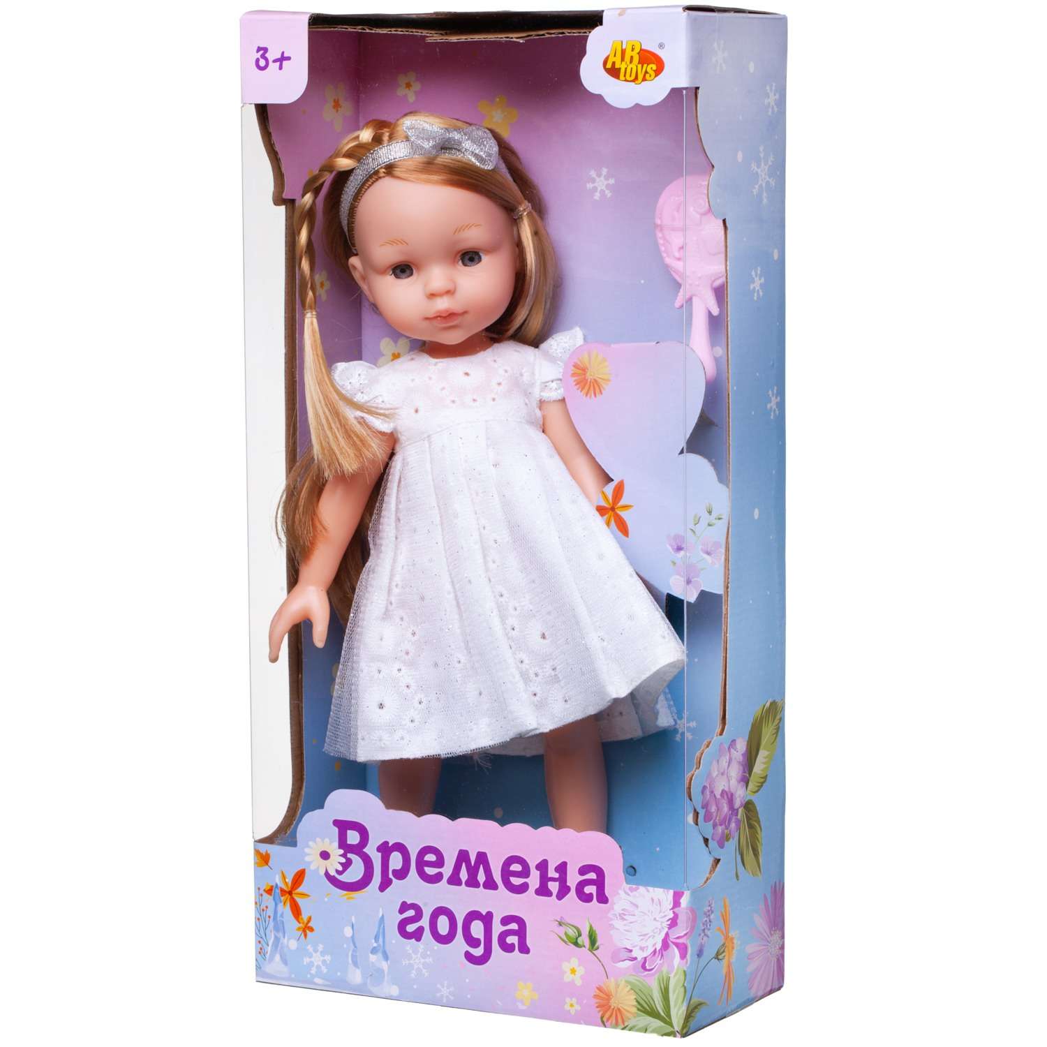 Кукла ABTOYS Времена года 32 см в белом кружевном платье PT-01860 - фото 2