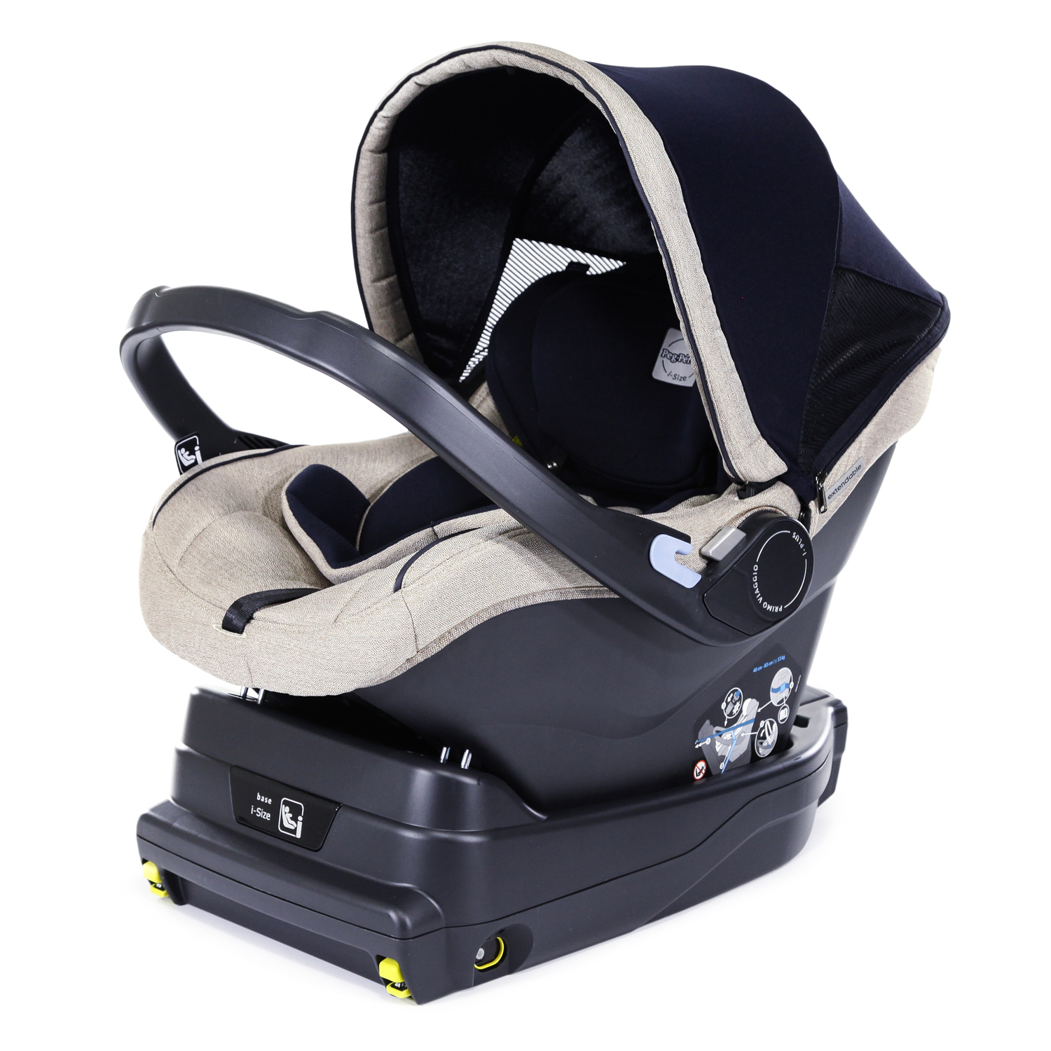 Автокресло Peg-Perego 0+ Primo Viaggio i-Size Luxe Ecru - фото 1