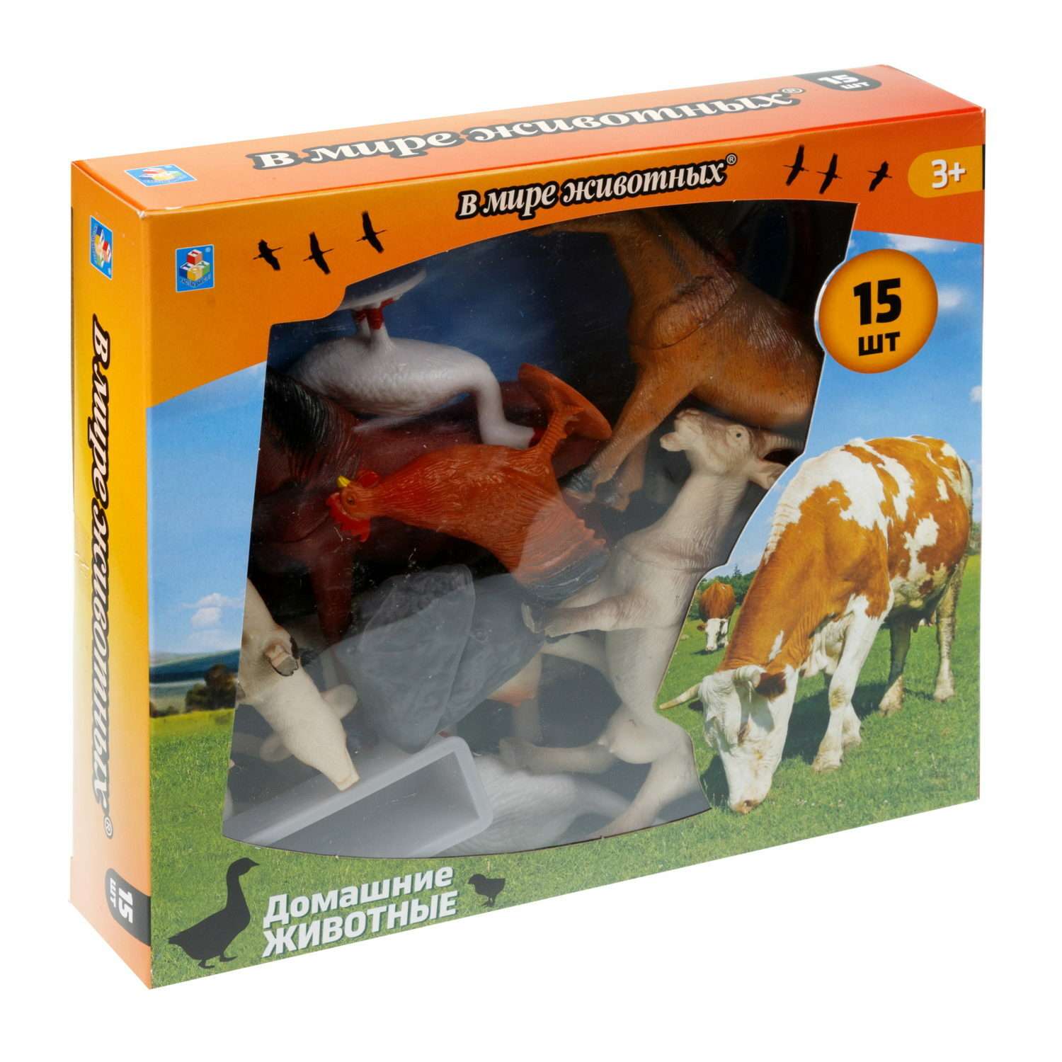 Набор игровой 1Toy В мире животных Ферма 15предметов Т23468 - фото 1