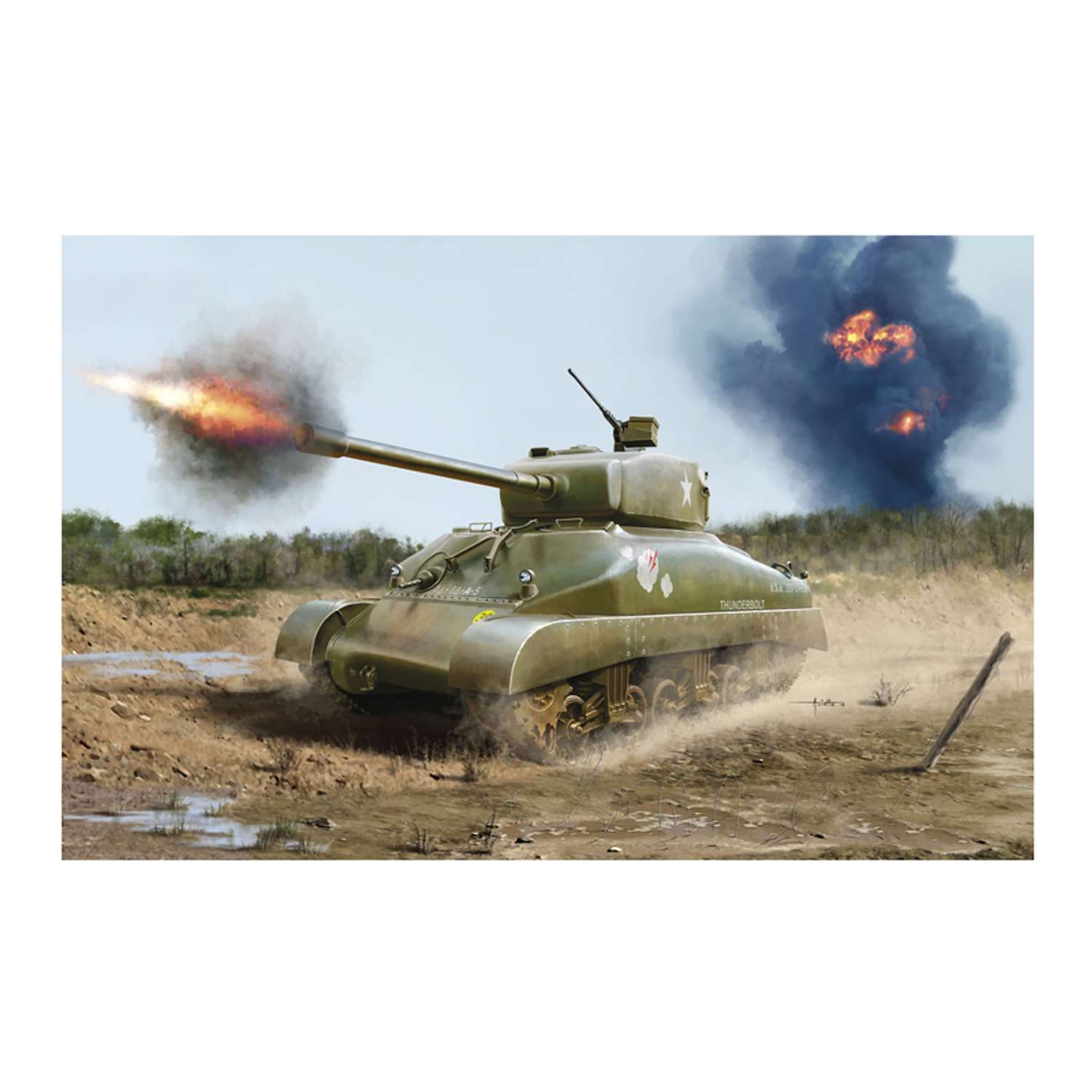 Танк Revell Шерман M4A1 3196 - фото 2