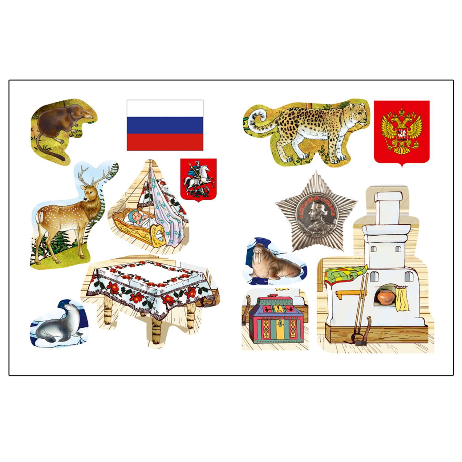 Развивающая тетрадь Русское Слово Я люблю свою страну. С наклейками для детей 6-7 лет - фото 2