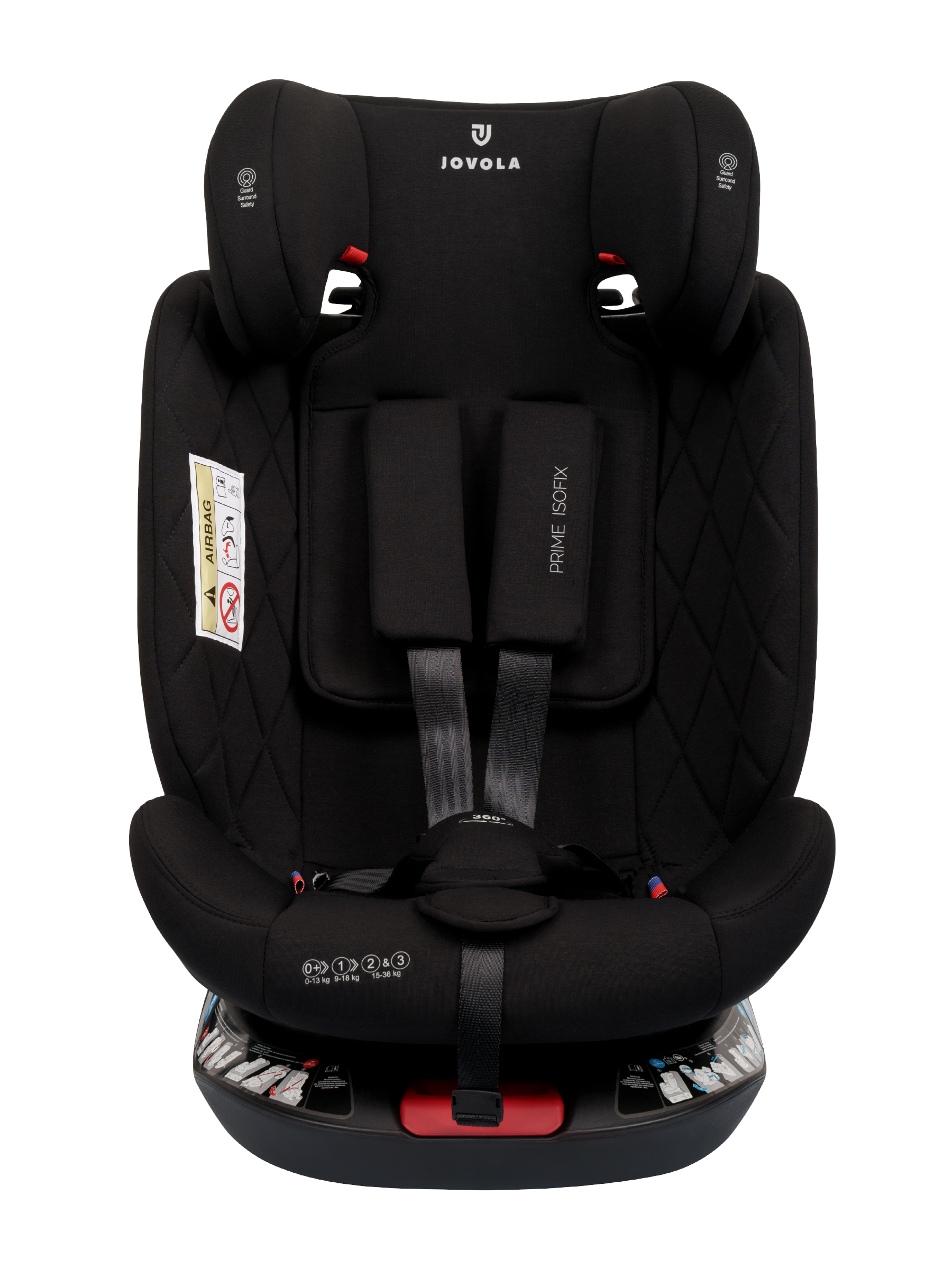 Автокресло JOVOLA Prime Isofix черный Isofix 0+/1/2/3 (0-36 кг) - фото 19