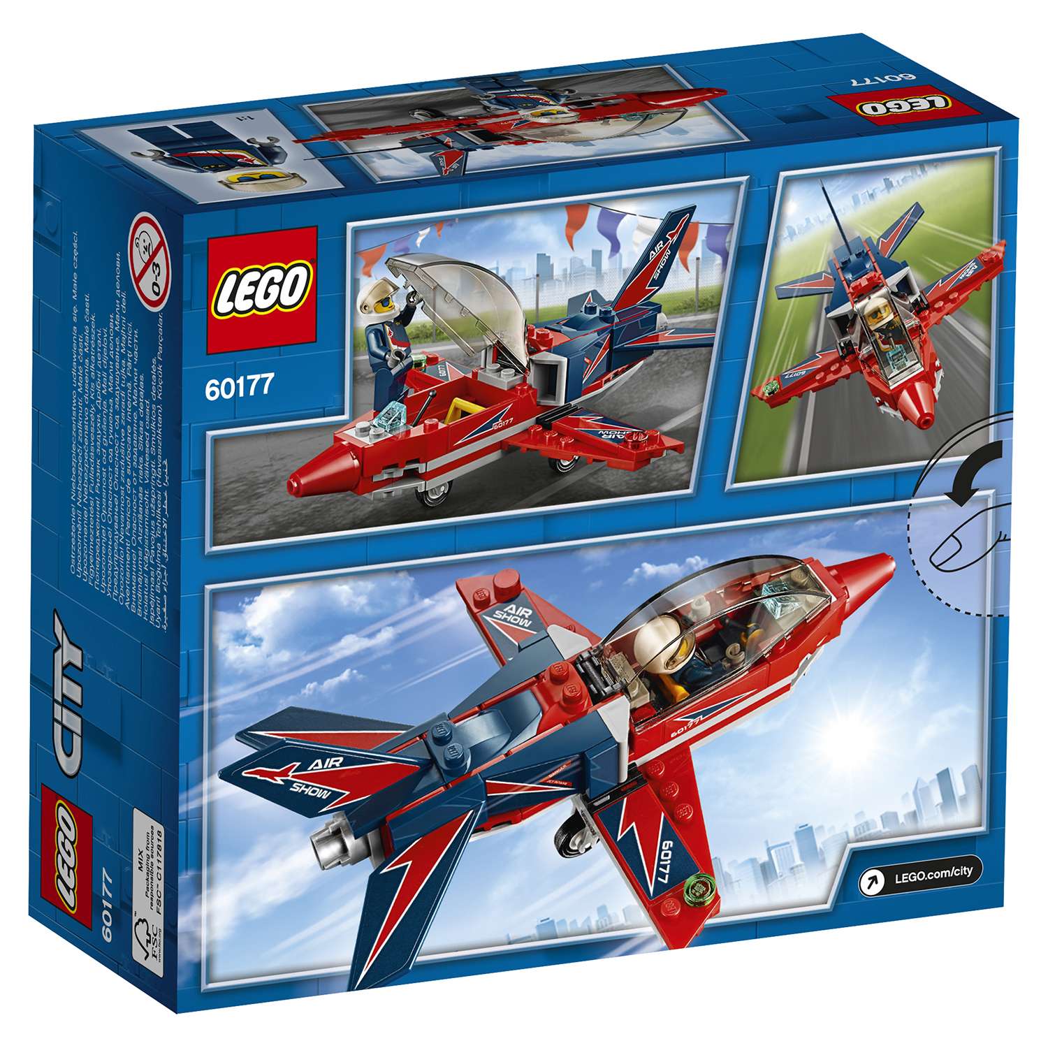 Конструктор LEGO Реактивный самолёт City Great Vehicles (60177) - фото 3