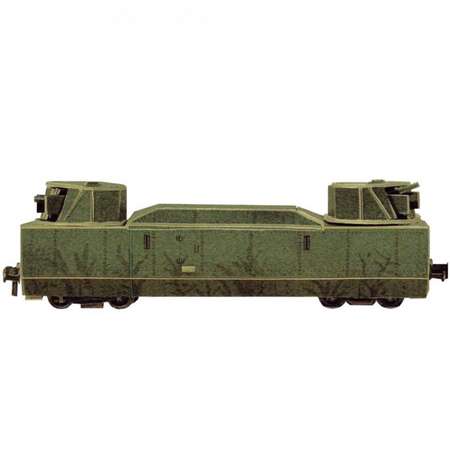 Сборная модель Умная бумага Железная дорога 1/87 Бронеплощадка 303