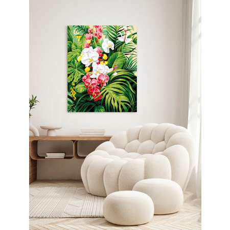 Картина по номерам Это просто шедевр холст на деревянном подрамнике 40х50 см Дикая орхидея
