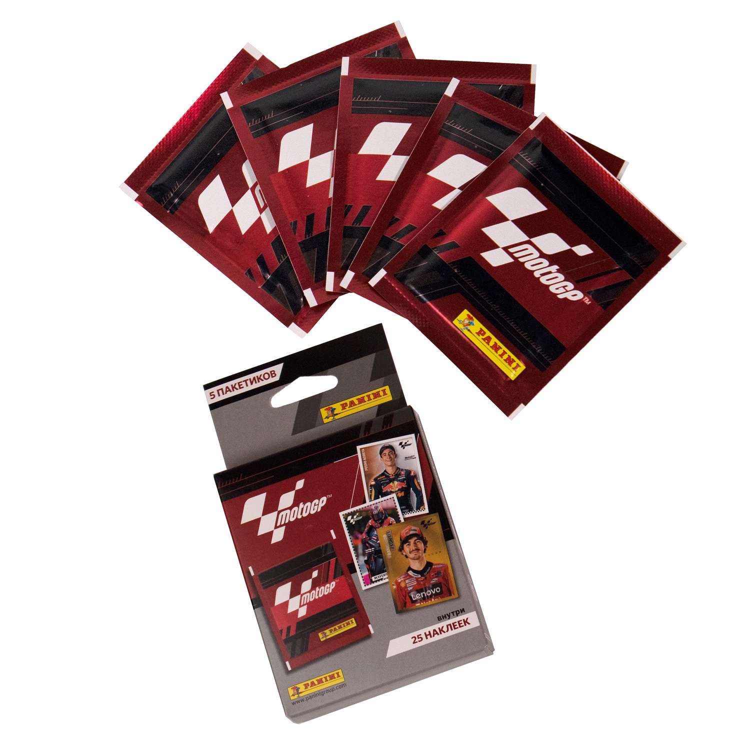 Набор коллекционных наклеек Panini MOTO GP 2023 10 пакетиков в экоблистере - фото 3