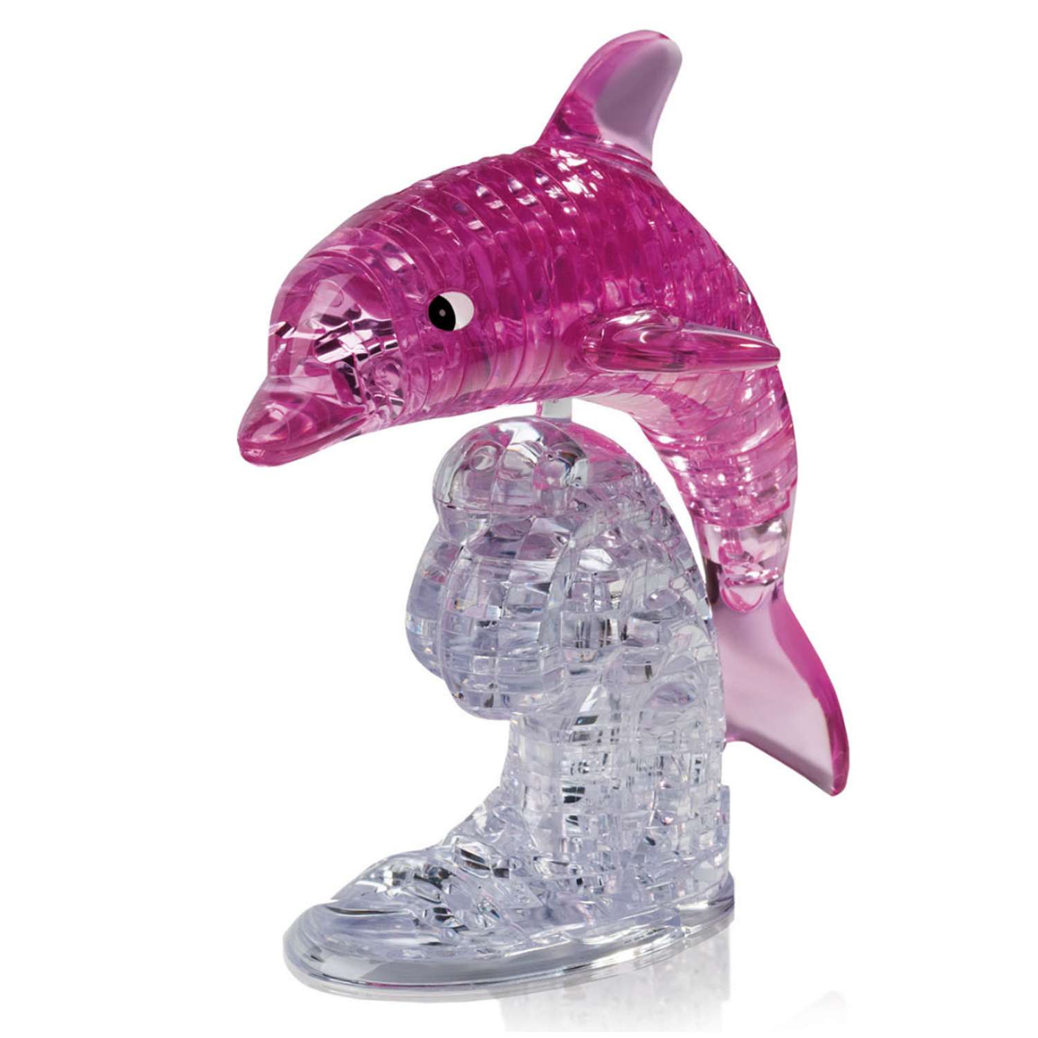 3D Пазл Hobby Day Магический кристалл Дельфин розовый - фото 1