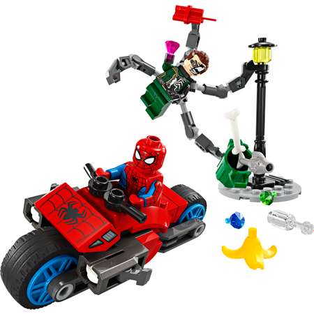 Конструктор LEGO Marvel Погоня на мотоцикле: Человек-паук против Дока Ока 76275