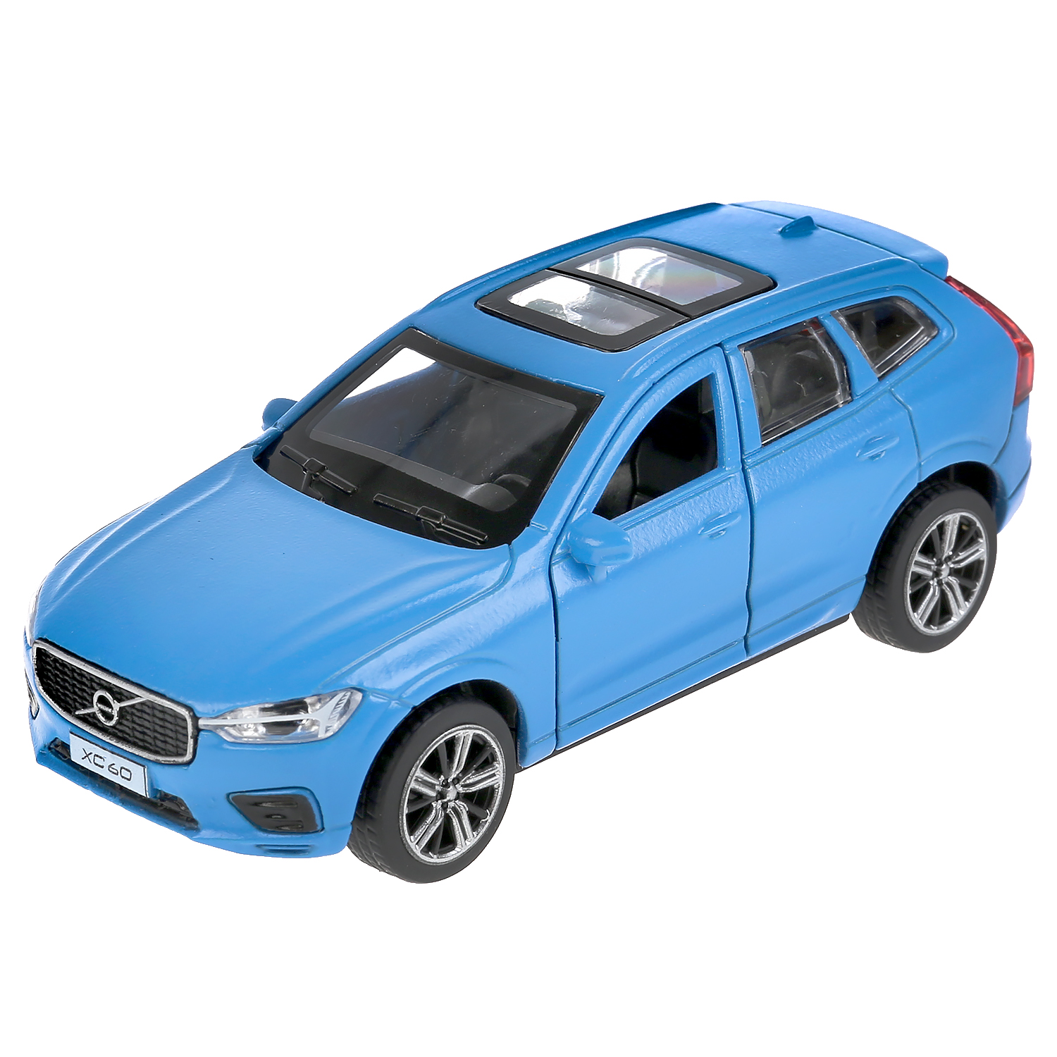 Металлическая машина ТЕХНОПАРК VOLVO XC60 R-DESIGN Матовый 12 см открываются двери багажник 303074 - фото 2