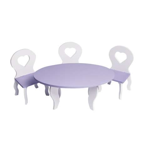 Мебель для кукол Paremo Шик набор 4предмета Белый Фиолетовый PFD120-50