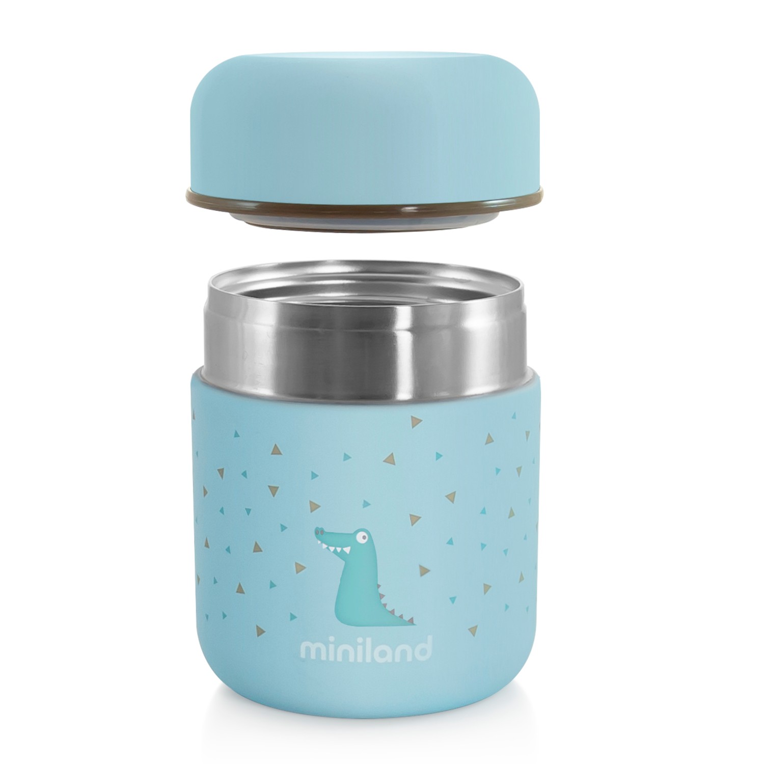 Термос Miniland для еды и жидкостей Silky Thermos Mini голубой 280 мл - фото 2