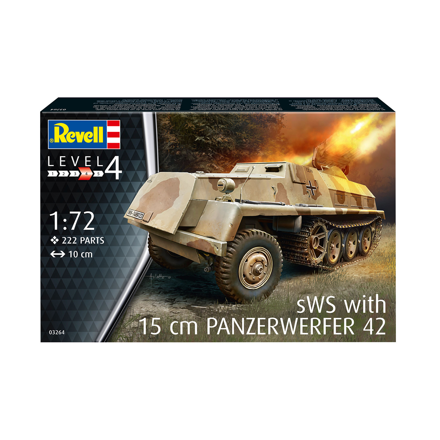 Сборная модель Revell Германская самоходная РСЗО периода Второй мировой войны Panzerwerfer 42 auf sWS 03264 - фото 5